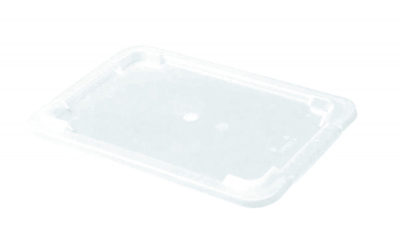 Bac plat avec couvercle Avec couvercle blanc plastique 34,7x23x7 cm 3 L fond plein parois pleines Gilac