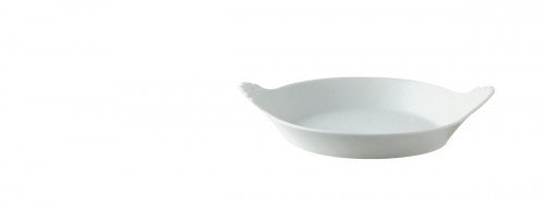 Plat à oreilles rond blanc porcelaine Ø 15,7 cm Bistronome Pro.mundi