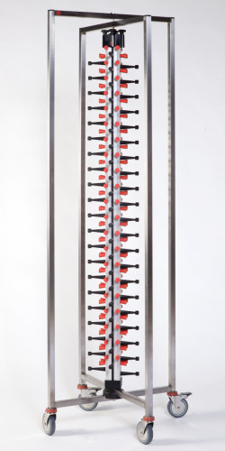 Chariot porte-assiettes garnies inox 84 assiettes maximum Platemate