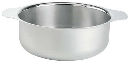 Soupière rond gris inox 18/10 Ø 22 cm