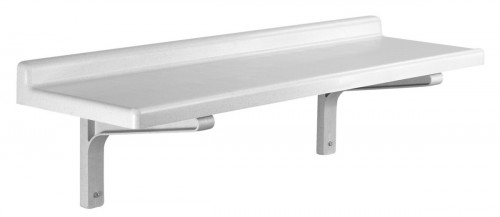 Kit étagère pleine plastique 91x46x34 cm 1 niveaux Avec dosseret 68 kg Cambro