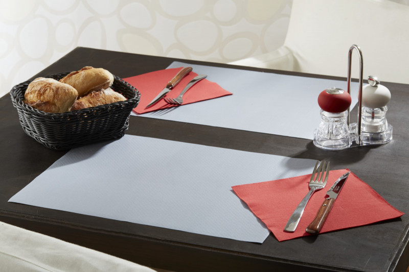 Set de table bordeaux papier 30x40 cm Tisslack Cogir (500 pièces)