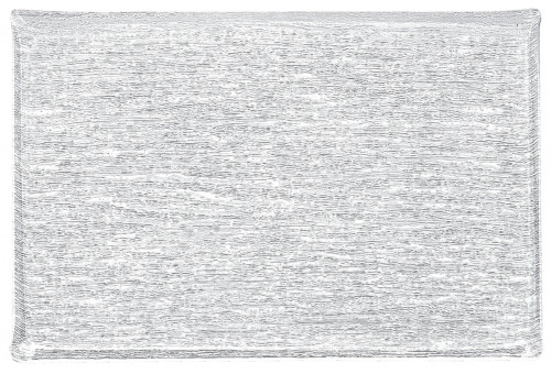 Plateau rectangulaire transparent acrylique 60 cm Pap Glace Platex