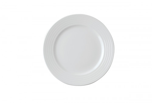 Assiette plate rond ivoire porcelaine vitrifiée Ø 21 cm Rondo Rak