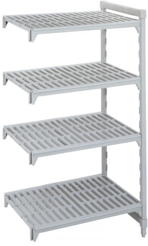 Rayonnage additionnel acier 114 cm x 170 cm 720 kg 4 étagères Camshelving Cambro