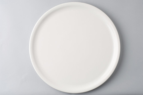 Assiette coupe plate rond gris grès Ø 20 cm Linen Vaisselle Pro.mundi -  ECOTEL NANTES