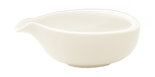 Crémier ovale ivoire porcelaine vitrifiée 6 cl 9,2 cm Nabur Rak