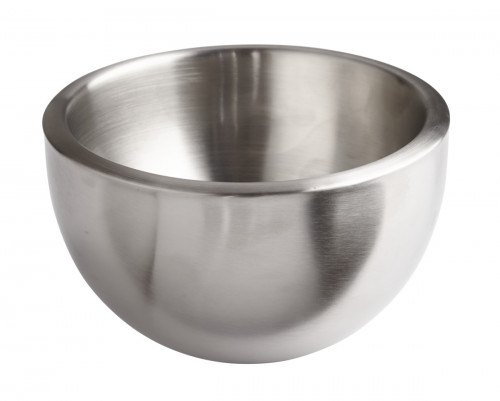 Saladier double paroi rond gris inox Ø 15 cm Pro.mundi