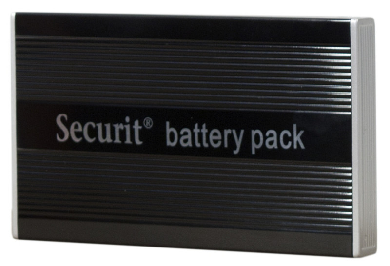 Batterie rectangulaire noir 17x13,5 cm Securit