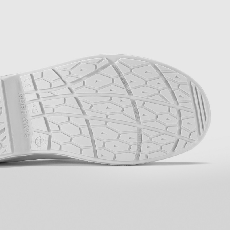 Chaussures mocassin de sécurité mixte blanc 39 Tony Nordways