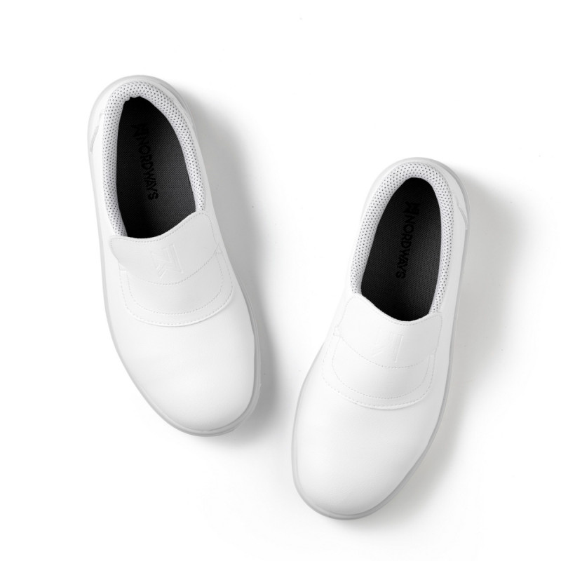 Chaussures mocassin de sécurité mixte blanc 41 Tony Nordways