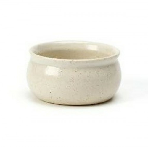Beurrier rond écru grès émaillé Ø 7 cm Gres Couleur Pro.mundi