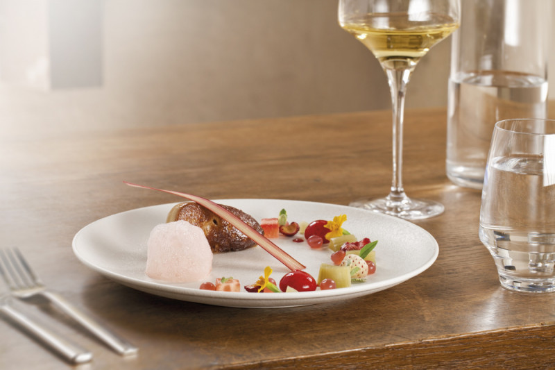 Assiette plate rond blanc porcelaine vitrifiée Ø 20,9 cm Neo Fusion Rak