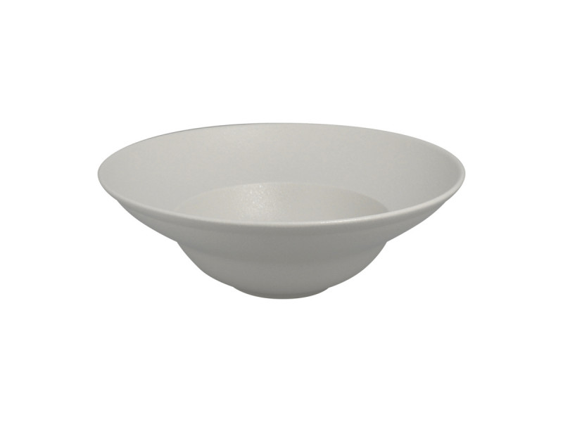 Assiette extra creuse rond Blanc sable porcelaine vitrifiée Ø 22,7 cm Neo Fusion Rak