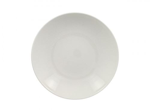 Assiette coupe creuse rond blanc porcelaine vitrifiée Ø 25,9 cm Vintage Rak