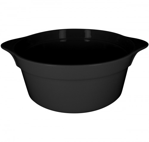 Cocotte rond noir porcelaine vitrifiée Ø 28,2 cm Chefs Fusion Rak