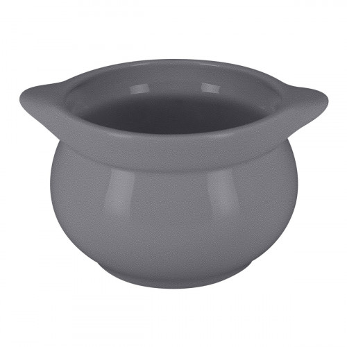 Soupière rond gris porcelaine vitrifiée Ø 10,8 cm Chefs Fusion Rak