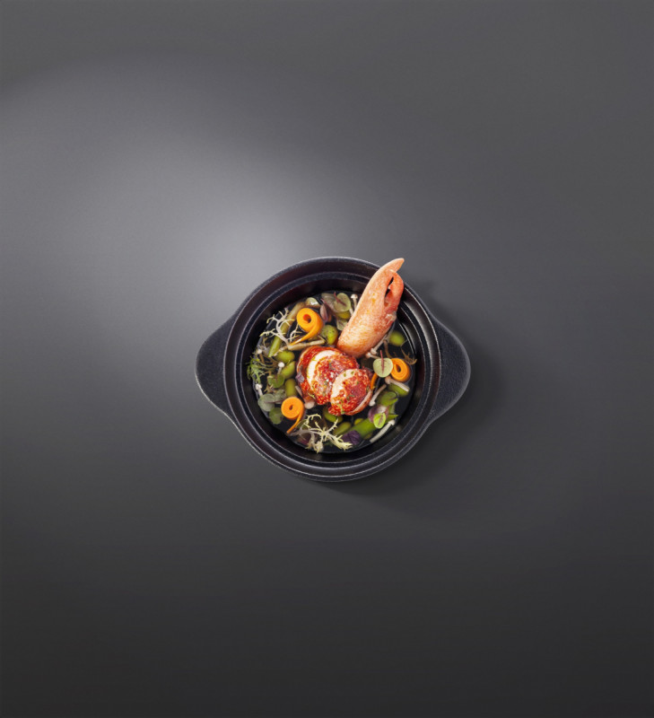 Soupière rond noir porcelaine vitrifiée Ø 10,8 cm Chefs Fusion Rak