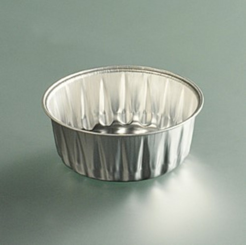 Ramequin rond gris aluminium Ø 9,3 cm 17,6 cl (100 pièces)