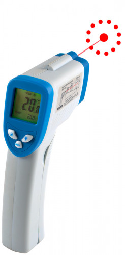 Thermomètre digital infrarouge min -50 °C max 380 °C +/- 1 °C Alla France