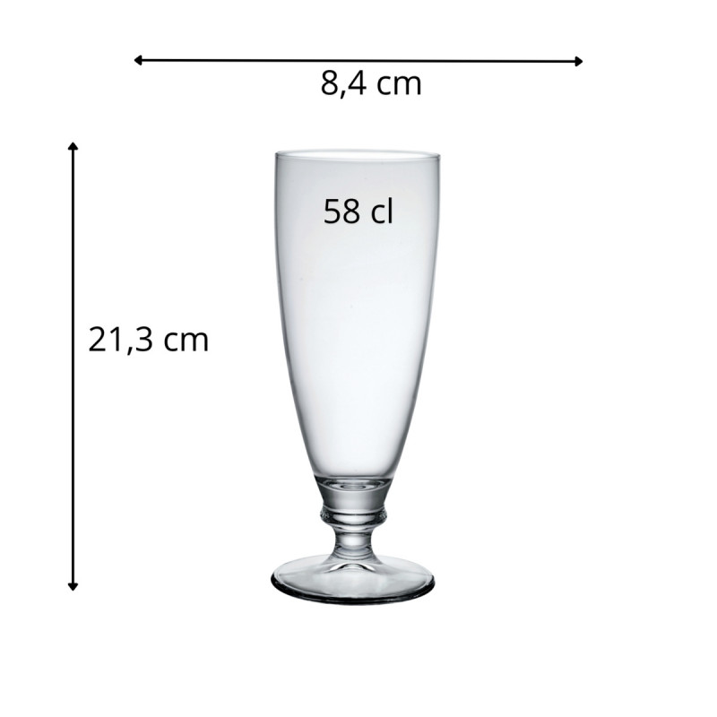 Verre à bière verre 58 cl Harmonia Birra Bormioli Rocco