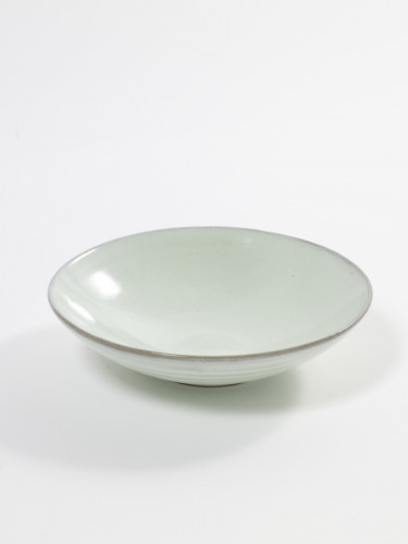 Assiette coupe creuse rond bleu terre cuite Ø 23 cm Aqua Serax