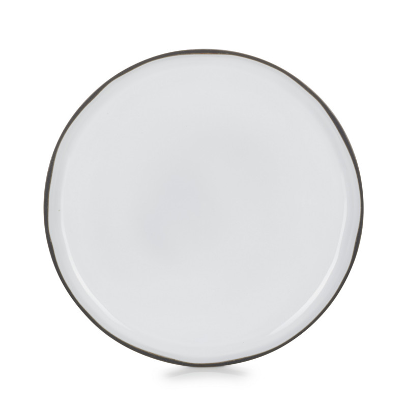 Assiette plate rond blanc cumulus porcelaine Ø 15 cm Caractere Revol