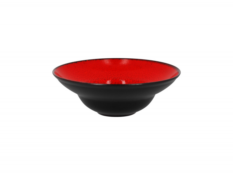 Assiette extra creuse rond rouge porcelaine Ø 23 cm Fire Rak