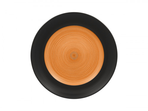 Assiette plate rond orange porcelaine vitrifiée Ø 20,7 cm Trinidad Rak
