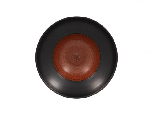 Assiette extra creuse rond marron porcelaine vitrifiée Ø 26,1 cm Trinidad Rak