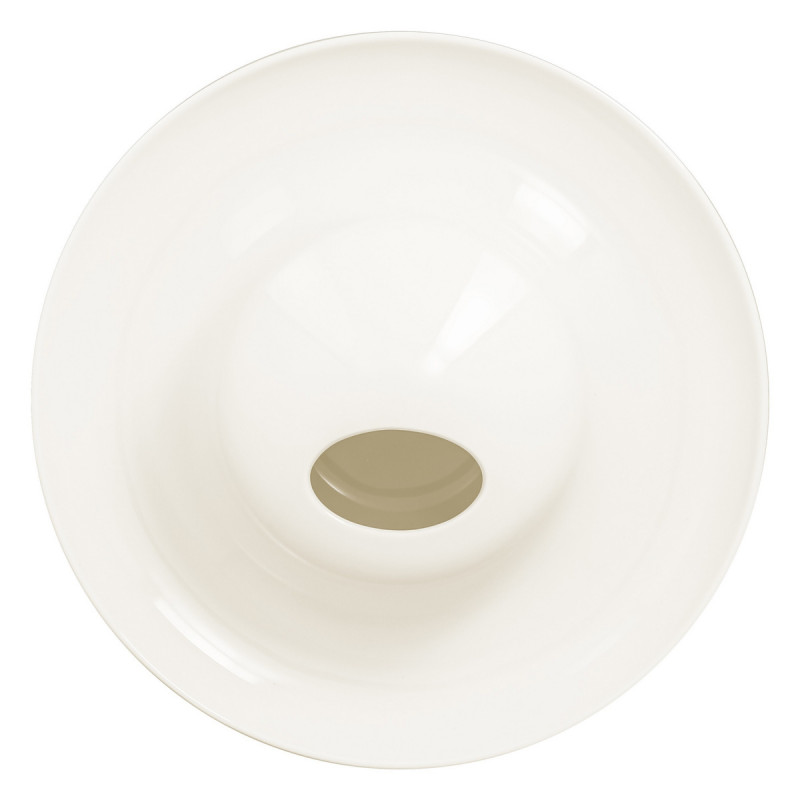 Assiette creuse rond blanc porcelaine vitrifiée Ø 29,5 cm Ashore Rak