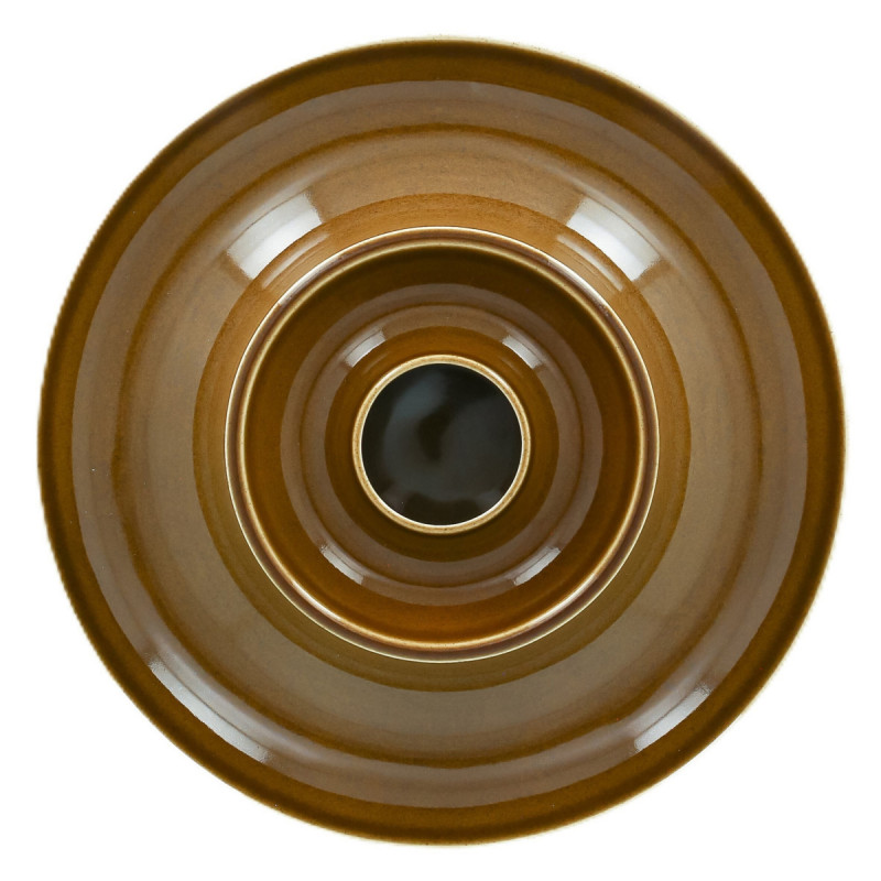 Assiette creuse rond bronze porcelaine vitrifiée Ø 24,7 cm Ashore Rak