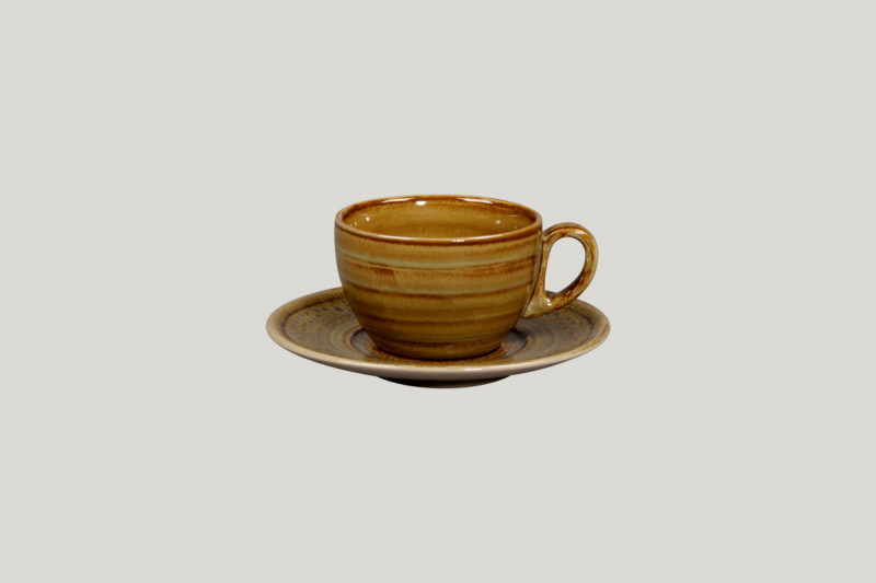 Sous tasse à thé déjeuner rond Garnet porcelaine vitrifiée Ø 15,5 cm Rakstone Spot Rak