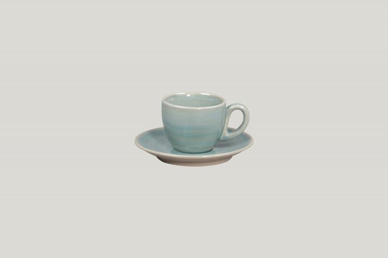 Tasse à expresso bleu porcelaine 8 cl Ø 6,5 cm Rakstone Spot Rak