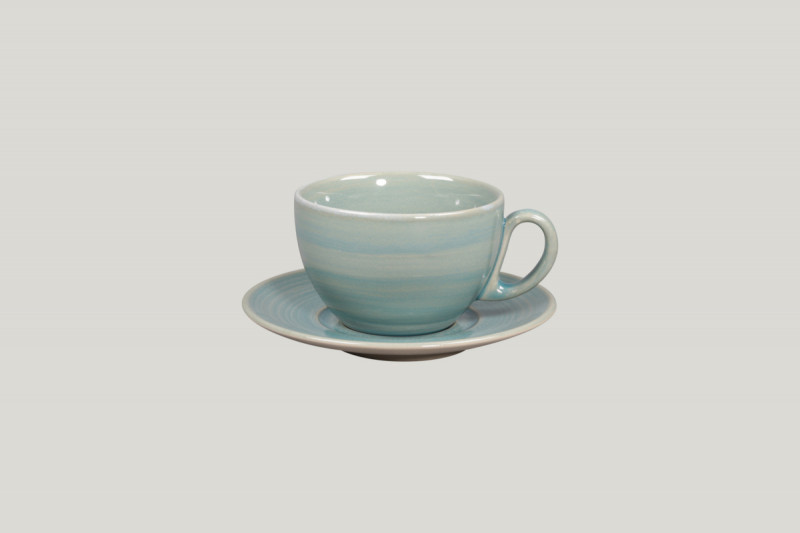 Tasse à déjeuner bleu porcelaine 28 cl Ø 10 cm Rakstone Spot Rak