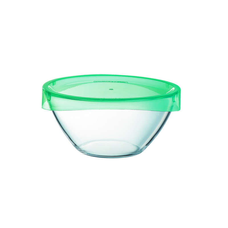 Saladier avec couvercle hermétique transparent verre trempé Ø 17 cm Keep'n Box Luminarc