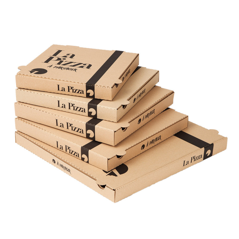 Boîte à pizza brun 29x29x3,5 cm Earth Essentials (100 pièces)