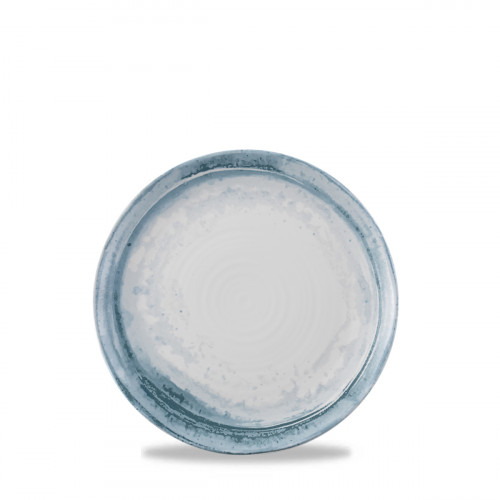 Assiette plate organique bleu porcelaine vitrifiée Ø 29 cm Finca Dudson