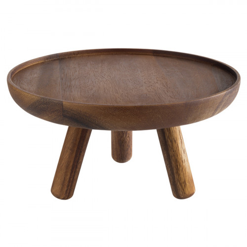 Présentoir à pâtisserie acacia Ø 200 mm 105 mm Acacia Aps