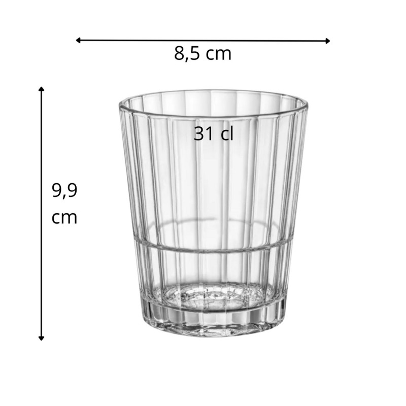 Gobelet forme basse verre trempé 31 cl Oxford Bormioli Rocco