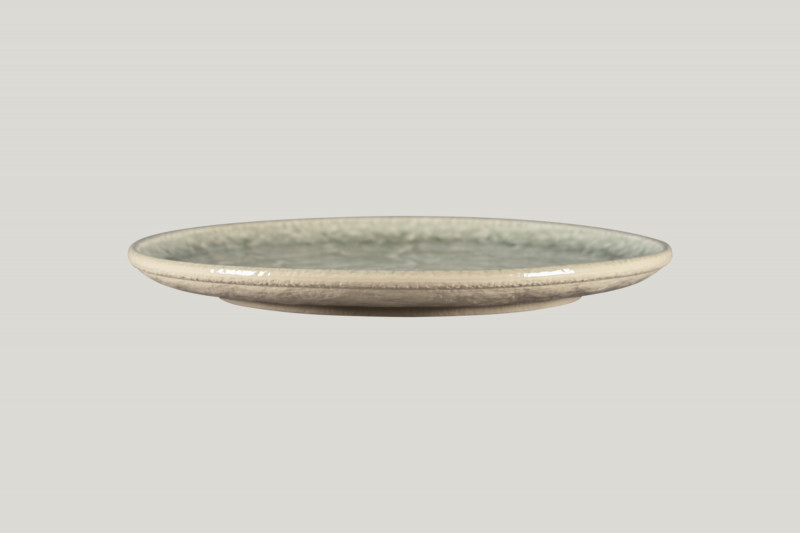 Assiette plate coupe rond céladon porcelaine Ø 30 cm Krush Rak