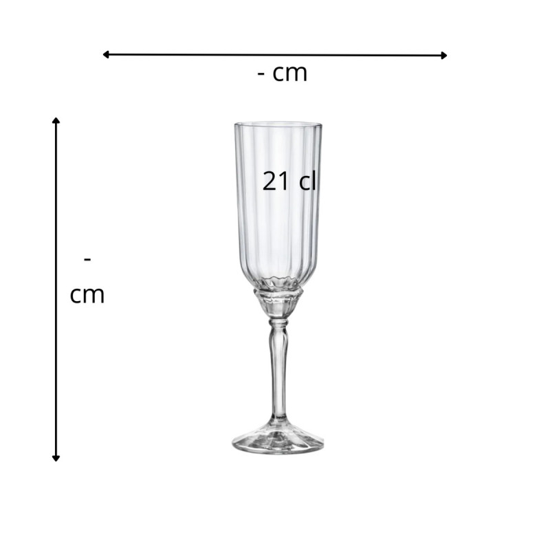 Flûte à prosecco verre 21 cl Florian Bormioli Rocco