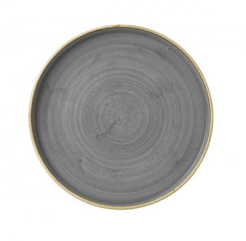 Assiette à bord droit rond peppercorn porcelaine vitrifiée Ø 16 cm Stonecast Churchill
