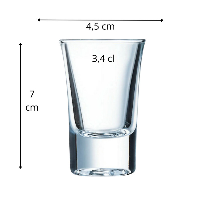 Shooter verre 3,4 cl Hot Shot Arcoroc