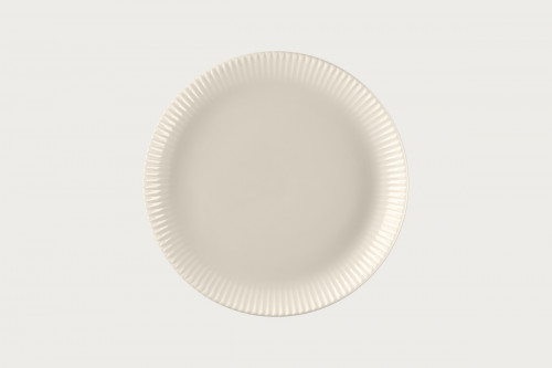 Assiette coupe plate rond blanc porcelaine bone china Ø 28,6 cm Spectra Rak