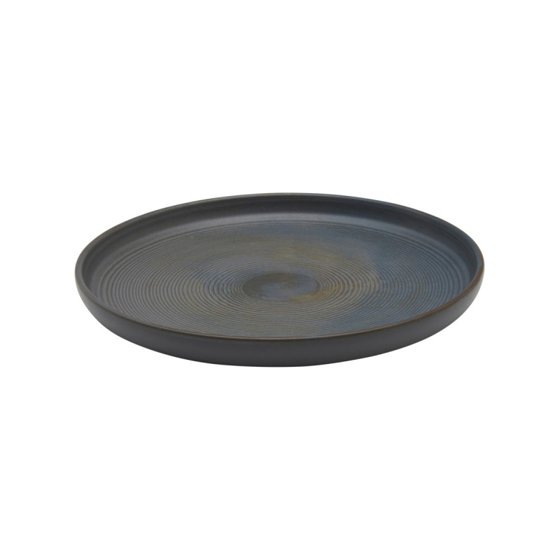 Assiette plate rond gris grès Ø 22 cm Tornado Accolade