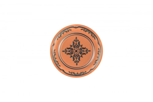 Assiette plate rond Tero Décor Ostia porcelaine Ø 20,7 cm Earth Rak