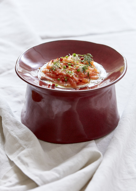 Assiette coupe plate rond ébène grès émaillé Ø 30,5 cm La Mère Serax
