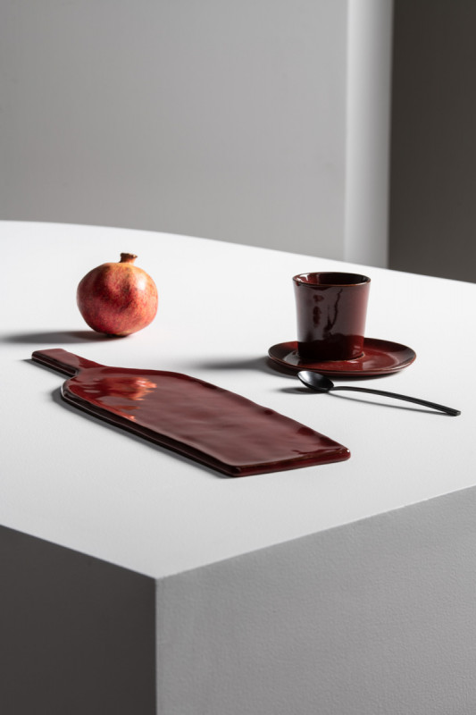 Tasse à café sans anse rond ébène grès émaillé 13 cl Ø 7 cm La Mère Serax