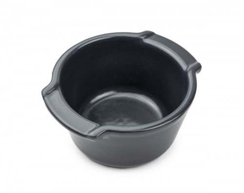 Plat à four rond noir porcelaine Ø 11 cm Appolia Peugeot Saveurs